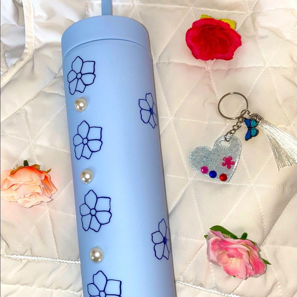 Blue acrylic tumbler!